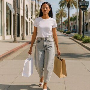 AGOLDE Barrel Jean Grey Size 26